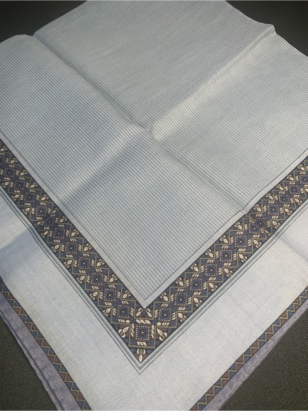 Yves Saint Laurent Handkerchief- Light Blue & Lavender - Picture 12 of 13
